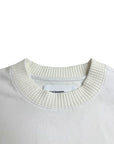 WHITE ZIPPED TEE