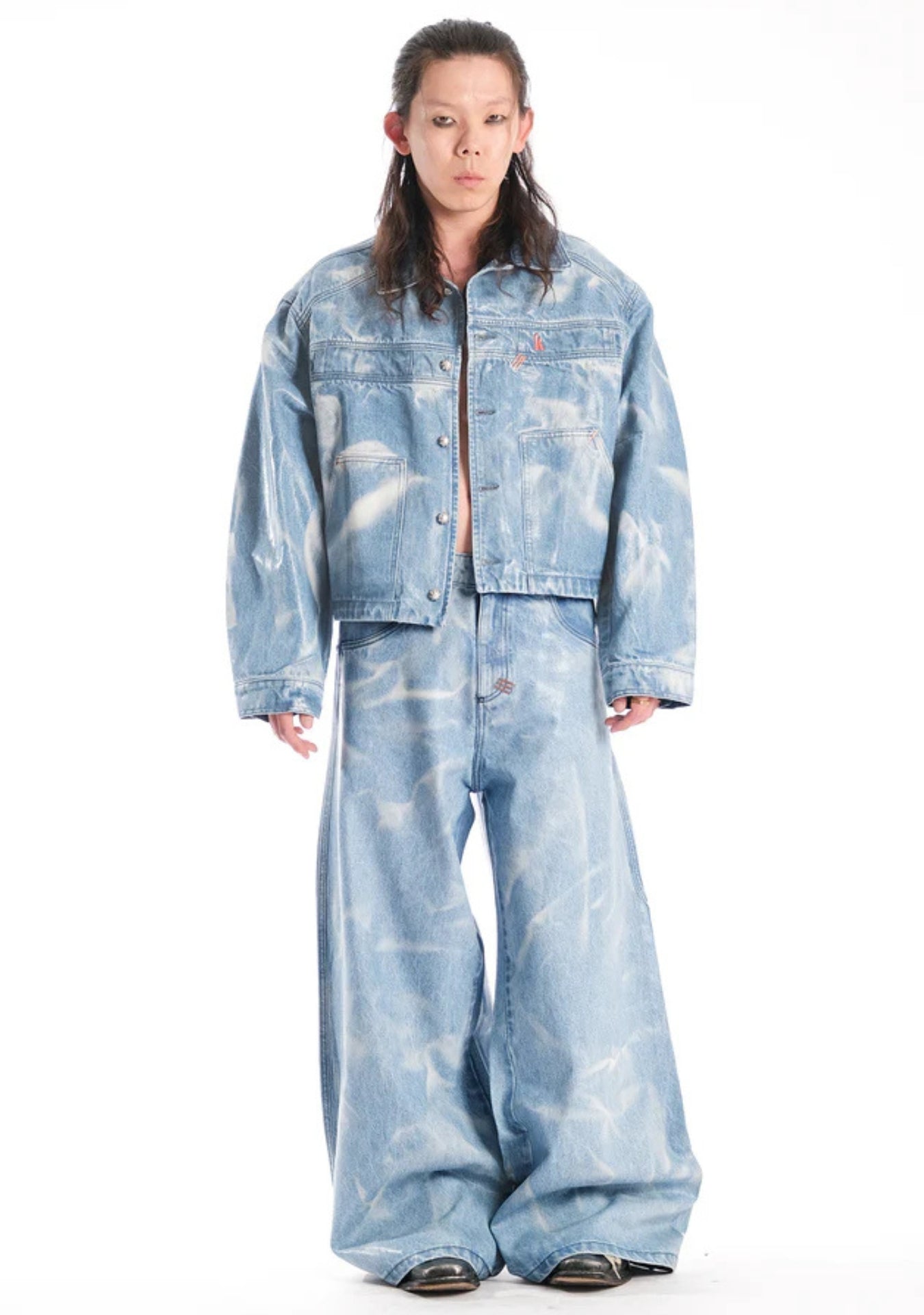 WIDE STRAIGHT SKY LUCYD DENIM