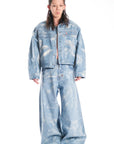 WIDE STRAIGHT SKY LUCYD DENIM