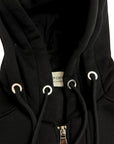 SATURN BLACK DOUBLE HOODED