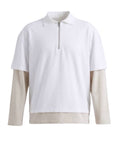 WHITE DOUBLE SLEEVED POLO RUTHLESS