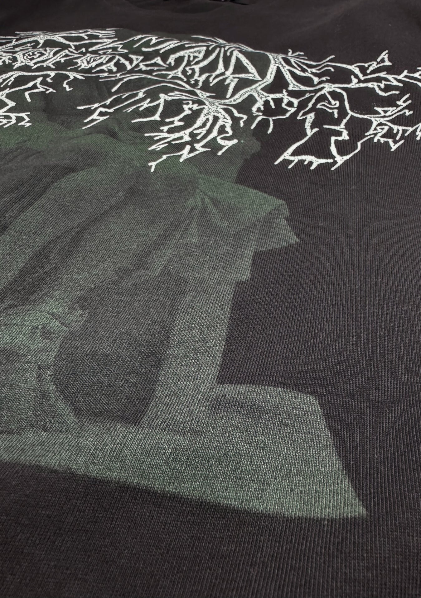 NIGHT FACES T-SHIRT WASHED BLACK