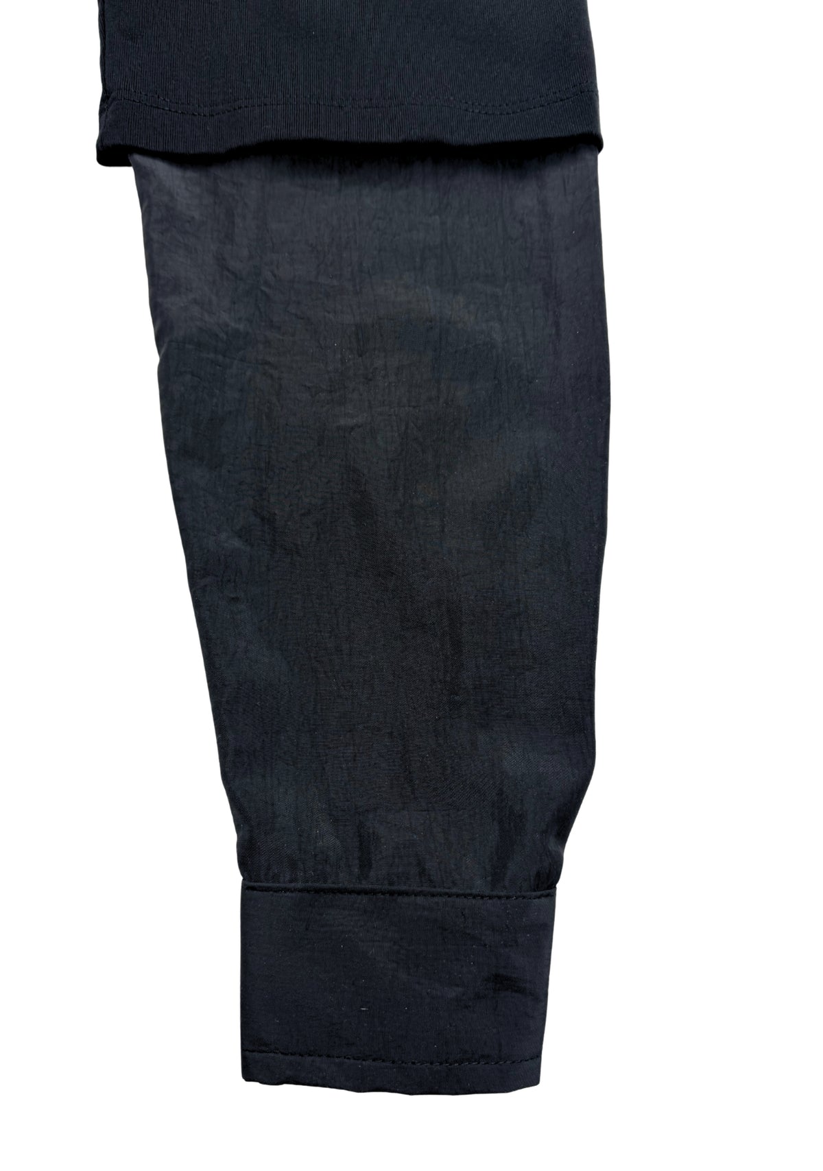 BLACK NYLON LONGSLEEVE