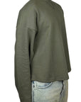 WAFFLE GREEN DONOT LONGSLEEVE