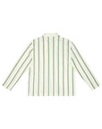 GREEN VERTICAL STRIPE SHIRT