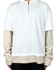 WHITE DOUBLE SLEEVED POLO RUTHLESS