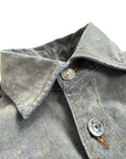 VELVET DENIM GREY OVER SHIRT