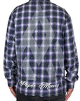 PM RHINESTONE FLANNEL PURPLE