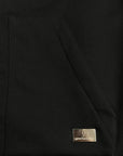 BLACK HOODIE ZIP GAV