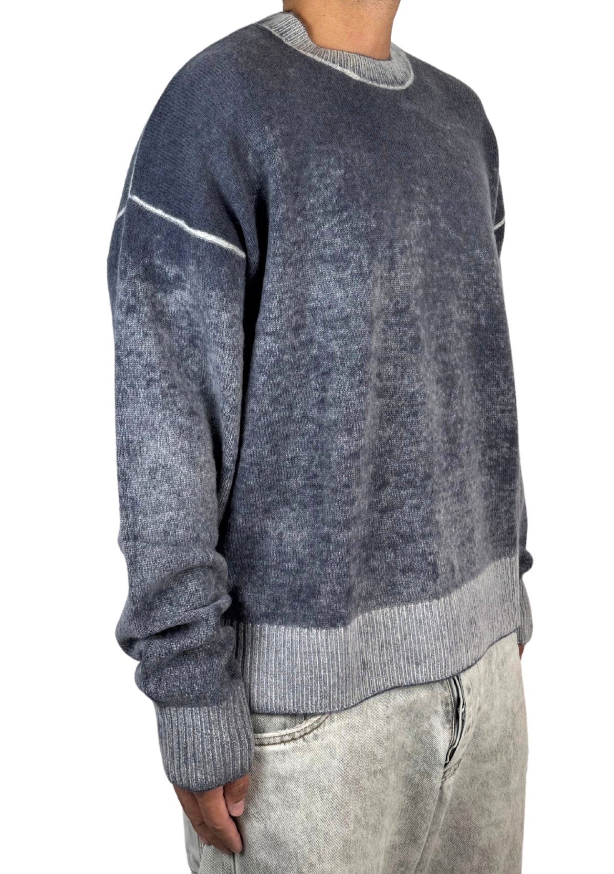 CREW NECK WOOL PRINTED